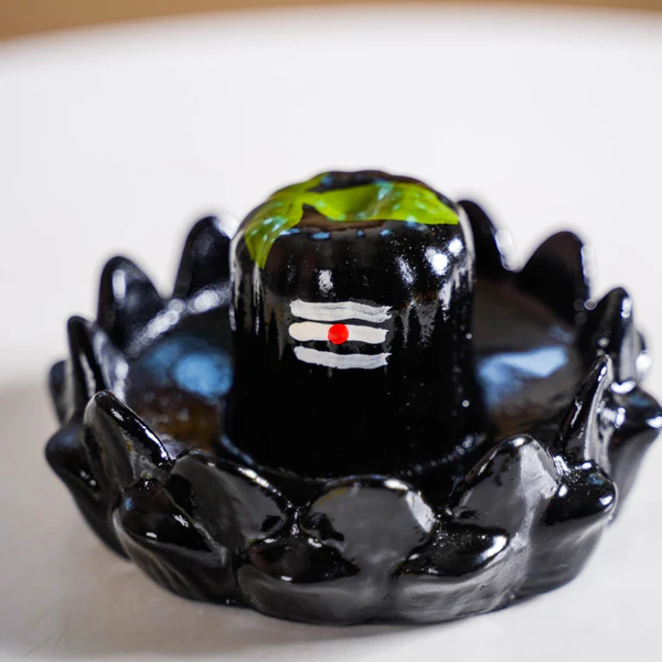 Shivling Smoke Fountain | Ceramic Backflow Incense Burner with Lord Shiva Idol